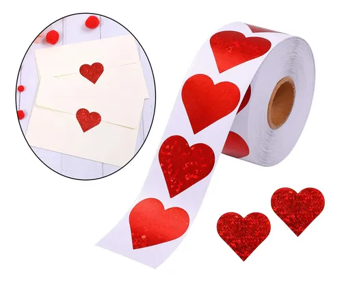 3 Paquete De 2-4 500x Pegatinas De Amor Etiquetas 3 Piezas