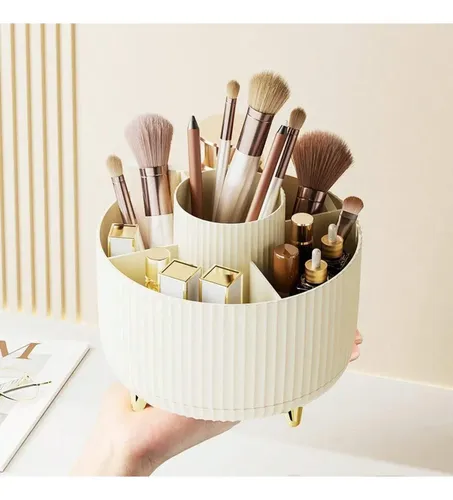 Organizador Giratorio Para Brochas Y Maquillaje