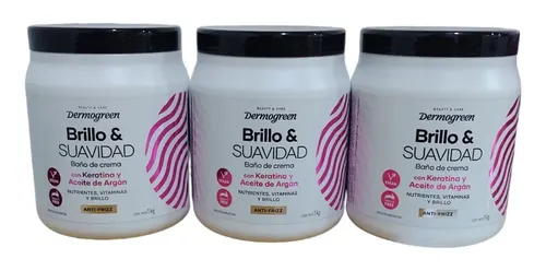 Baño De Crema Brillo Y Suavidad Con Keratina Y Aceite Argan