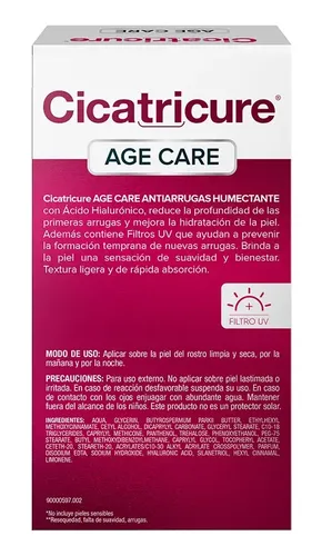 Cicatricure Crema Facial Age Care Antiarrugas Humectante 50g