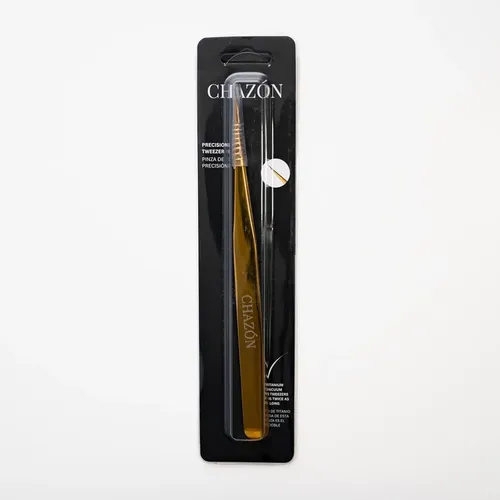 Pinza Dorada Precisión Para Cejas Y Vello Facial