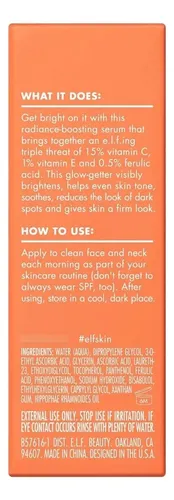 Sérum E.l.f. Skin Bright Icon Mini, 0.5 Onzas Líquidas