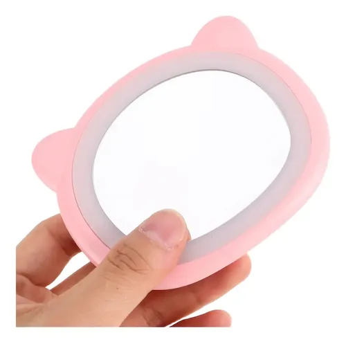 Mini Espejo Led Compacto Con Bolsillo Portátil Para Luz De M