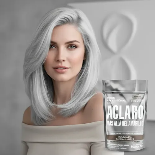 Polvo Decolorante Issue White & White para Cabello Uso Profesional