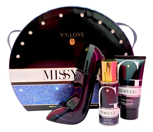 Set Perfumes Lotion Eau Parfum Fragance Estuche Missy G.g