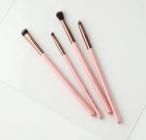 Brochas de Ojos Luxie Smokey Eye Set Rosa Pálido 4 Piezas Cerdas Sintéticas