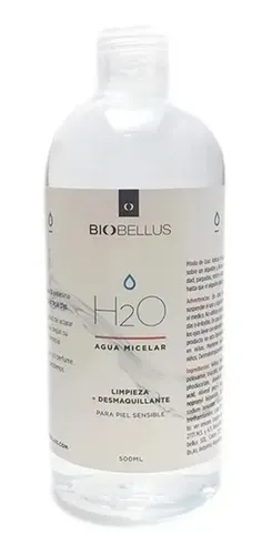 Agua Micelar Limpieza Facial Desmaquillante Biobellus 500ml