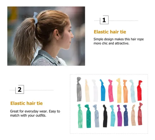100 Cintas Elásticas Para El Pelo, Soportes Para Coletas, Ba