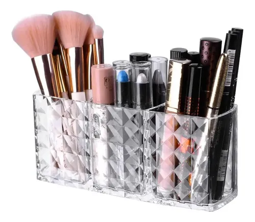 Organizador De Brochas De Maquillaje De Plástico Con Forma D