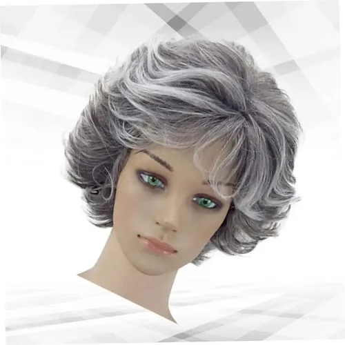 S Jf 1 Pc Pelucas De Anciana Peluca Gris Pelucas Mujeres Jf