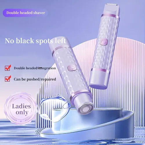 Afeitadora Eléctrica 2 En 1 Para Mujer, Dispositivo De Depil