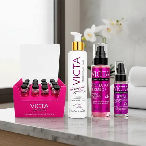 Kit Victa Protector + Serum + Terminador + 12 Ampollas
