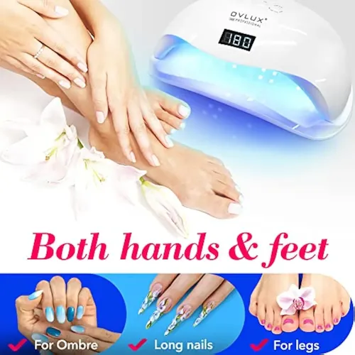 Ovlux Lámpara De Uñas Led Uv De 180 W, Máquina