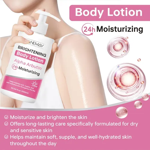 Loción Corporal Iluminadora Sin Aceite Lanemay, 24 Horas