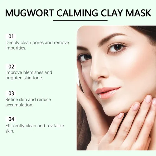 Mascarilla Facial De Arcilla Calmante Papa Feel Mugwort Todo Tipo De Piel