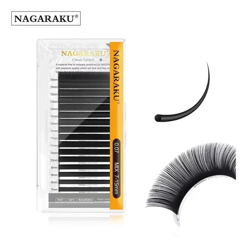 Kit Nagaraku Par Extensiones De Pestaña X Pelo Pegamento Mix
