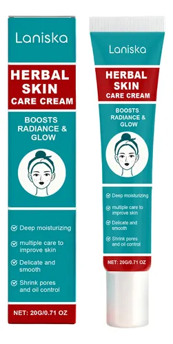 Crema Facial A Base De Hierbas Laniska Para El Acné Y La Hid