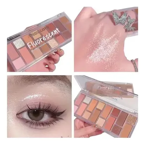 Paleta De Sombras X16 Colores Fluorescent Glow Miss Lara