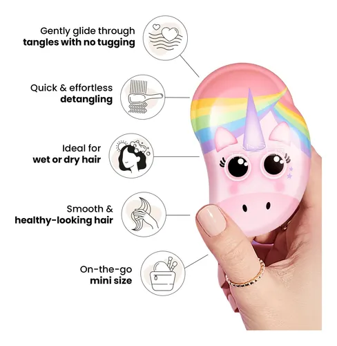 Cepillo Para Cabello Tangle Teezer Mini Rainbow Unicorn