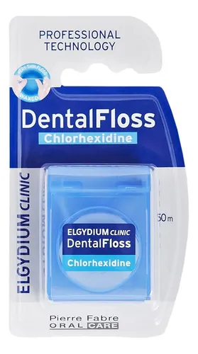 Hilo dental encerado Elgydium Clinic Chlorhexidine 50 m antiplaca
