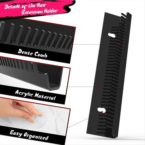 Soporte Acrílico Profesional Para Extensiones De Cabello T4