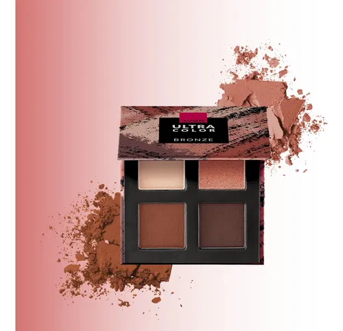 Paleta De Sombras Para Ojos Avon Ultra Colors Bronze +aplica