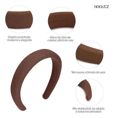 Conjunto De 5 Tiaras Acolchadas Antideslizantes Para Cabeza