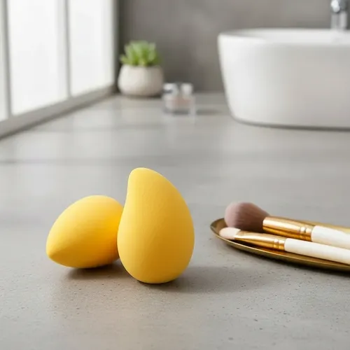 Esponja De Maquillaje De 6 Piezas Con Punta Redondeada Bluvi