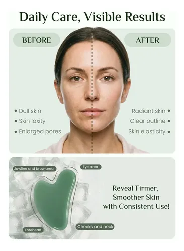 Gua Sha Facial Rena Chris Piedra Cobalt Green