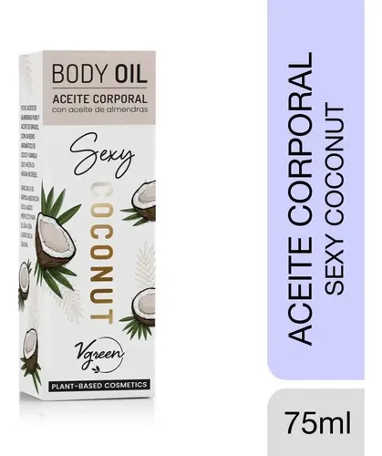 Vgreen Body Oil Coconut Almendra Aceite Corporal Y Ducha Fw Coco