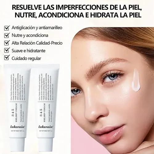 New 345 Relief Cream, Crema Hidratante Coreana, 1 Unidad