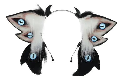 Diadema Con Orejas De Animal, Aro De Pelo Realista, Disfraz