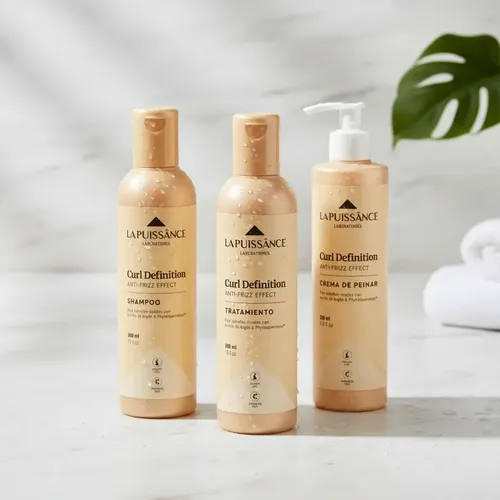 La Puissance Rulos Shampoo + Acondicionador + Crema Peinar