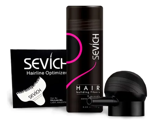 Sevich Fibras Capilares Voluminizador Kit 25g Aplicador Delineador Pelo