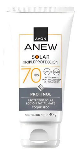 Avon Anew Protector Solar Facial Fps 70 Efecto Mate Protinol