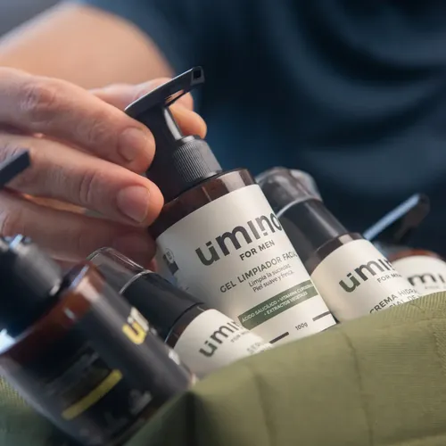 Exfoliante Limpieza Facial Hombres Piel Grasa Umino