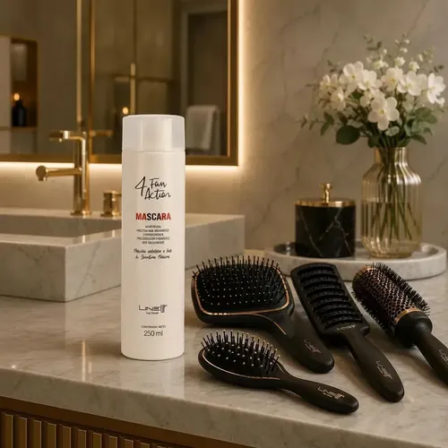 Crema De Peinar Sin Enjuague Antifrizz Protector Térmico, Espirulina Desenreda Reconstruye/Repara pelos dañados por su alto contenido proteico y aminoácidos Producto Profesional 250Mls LineUp