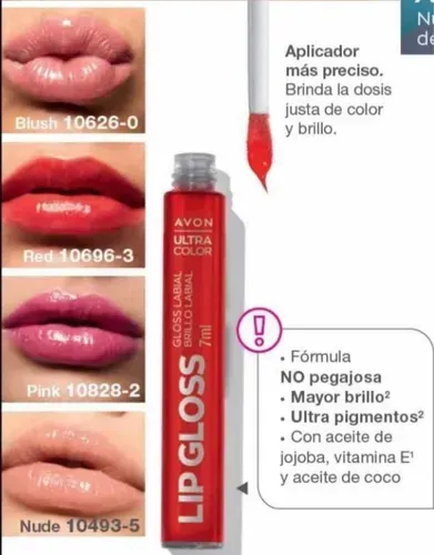 Lip Gloss Ultra Color Brillo Labial Con Aplicador Avon