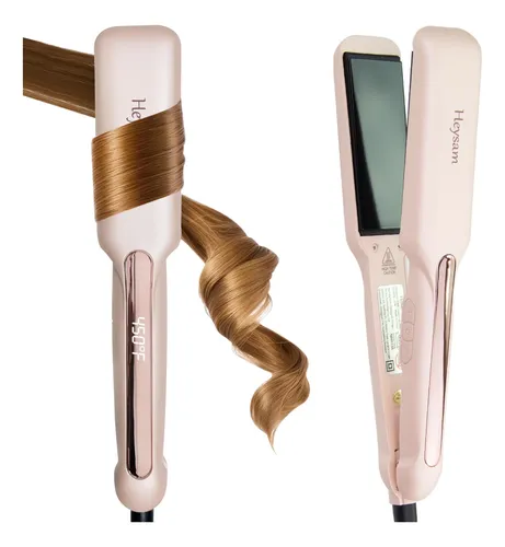 Plancha De Pelo Heysam 2 En 1 De Doble Voltaje De 1.6 Pulgad