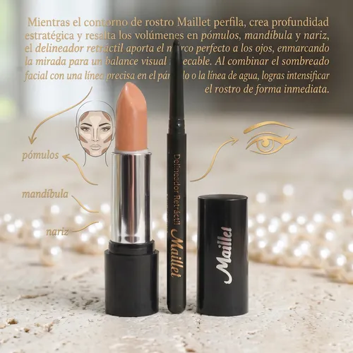 Contorno Corrector En Barra Y Delineador Retráctil De Ojos
