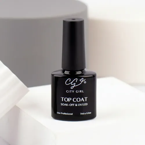 Top Coat City Girl 7ml Uv/led Brillo Profesional