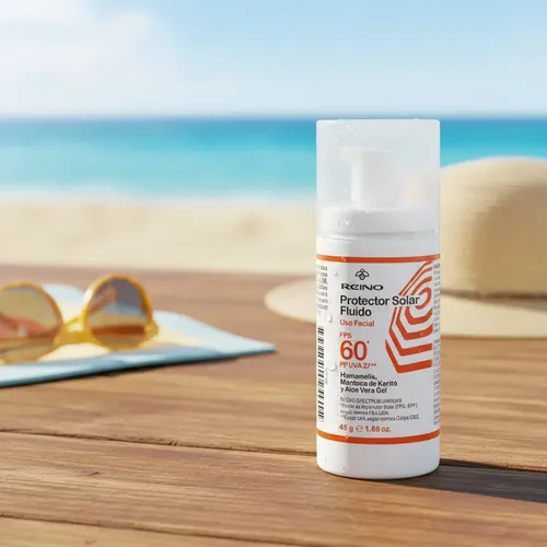 Protector Solar Facial Fluido Fps60 Natural Tono Oscuro