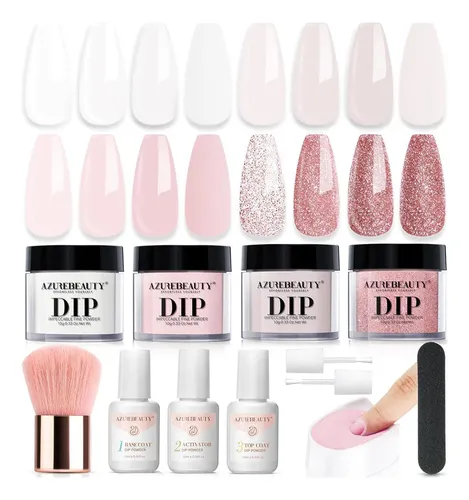 Akit De Pó Dip Azurebeauty 4x10g Rose E Nudess