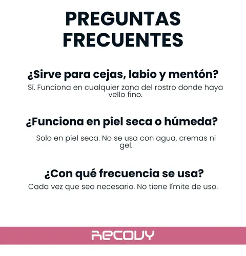 Depiladora Mujer Eléctrica Cejas Usb Recargable Rasuradora