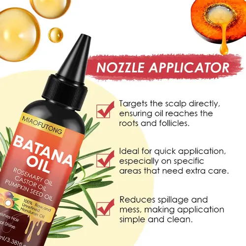 Batana Hair Oil – Aceite Reparador Hidratante Suavizante Par