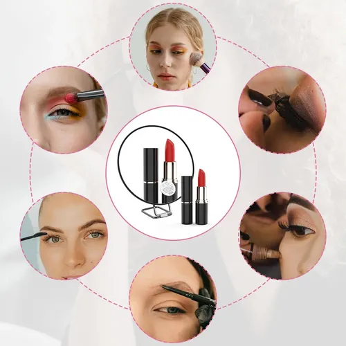 Espejo De Maquillaje Redondo 30x Con 3 Ventosas Y Giro 360°