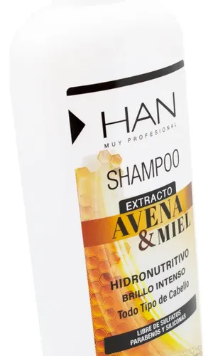 Han Avena Y Miel Shampoo Reparador Brillo Sin Sulfatos 500ml