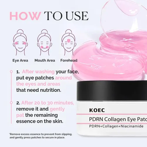 Parches Ojeras Colageno Pdrn Mascarilla Ojos X 60 Un