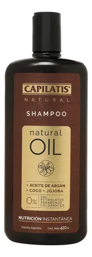 Shampoo Capilatis Natural Oil Con Argán X 420 Ml