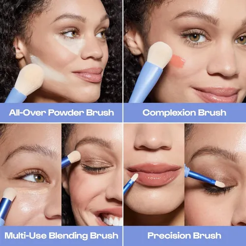 Set De Brochas De Maquillaje Alleyoop 4 En 1 Para Mujeres